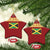 Retro Jamaica Christmas Ornament Tropical Jamaican Flag - Wonder Print Shop