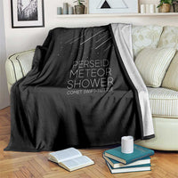 Perseid Meteor Shower Comet Swift Tuttle Throw Blanket Celestial Astronomy Graphic
