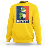 Portland 2025 Protest Sweatshirt Frog Resist Against Pepper Spray - Wonder Print Shop
