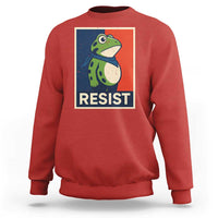 Portland 2025 Protest Sweatshirt Frog Resist Against Pepper Spray - Wonder Print Shop