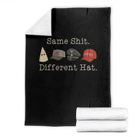 Same Shit Different Hat Throw Blanket - Wonder Print Shop