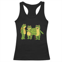 Frogs Together Strong Racerback Tank Top Portland Frog Resist Protest - Wonder Print Shop