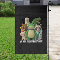 United Mascots Protest Garden Flag We Have Friends Everywhere - Wonder Print Shop