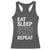 Eat Sleep Skibidi Toilet Repeat Racerback Tank Top Funny Gen Alpha Slang