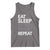 Eat Sleep Skibidi Toilet Repeat Tank Top Funny Gen Alpha Slang