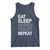 Eat Sleep Skibidi Toilet Repeat Tank Top Funny Gen Alpha Slang