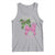 Green and Pink Coquette Bow Tank Top Pink Goes Good With Green