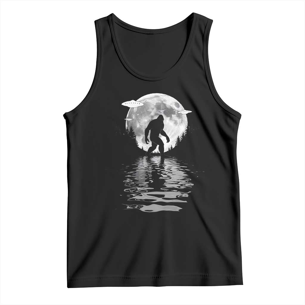 Bigfoot Tank Top Sasquatch Under The Moon Cryptid