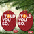 Funny Bitcoin Christmas Ornament Bitcoin I Told You So Funny BTC Crypto Cryptocurrency Trader - Wonder Print Shop