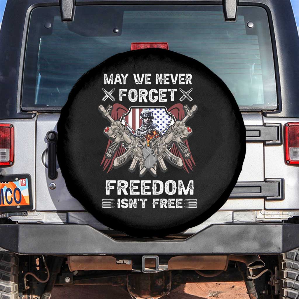 American Veteran Spare Tire Cover May We Never Forget Freedom Is Not Free US Alumni Veterans