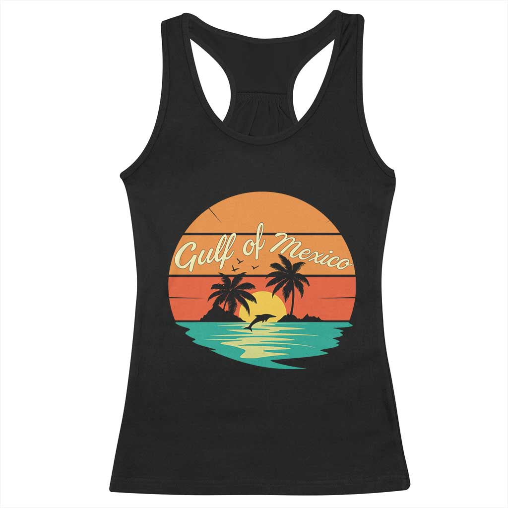 Gulf Of Mexico Racerback Tank Top Forever Beach Palms Summer Vacation