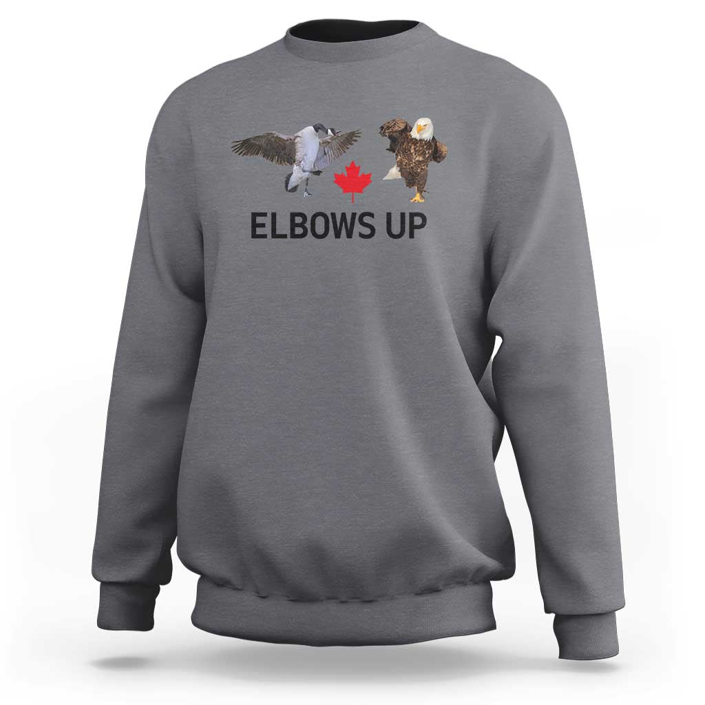 Elbows Up Sweatshirt Canada Goose Vs Eagle Maple Leaf TS02