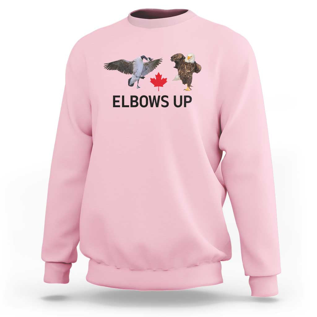 Elbows Up Sweatshirt Canada Goose Vs Eagle Maple Leaf TS02