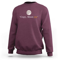 Copy Moon Joy Space Minimalist Sweatshirt 2026 Lunar Mission Success