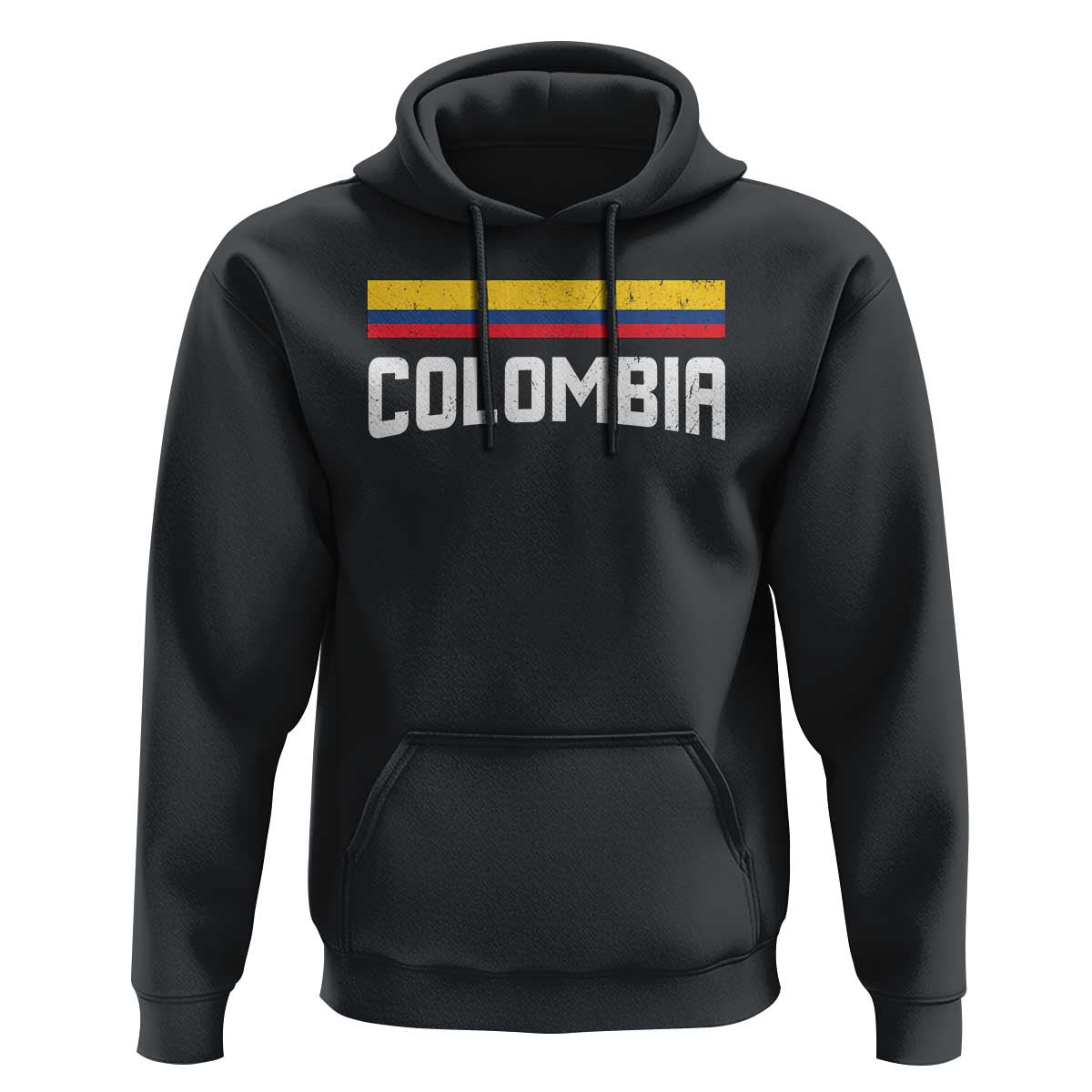 Colombia Hoodie COL Throwback Retro Vintage Colombian Flag - Wonder Print Shop