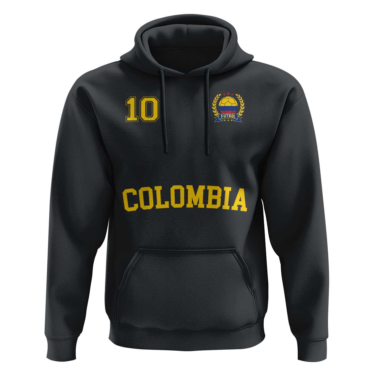 Colombia Football Hoodie Number Ten Colombian Flag Jersey Franela Ftbol Soccer - Wonder Print Shop