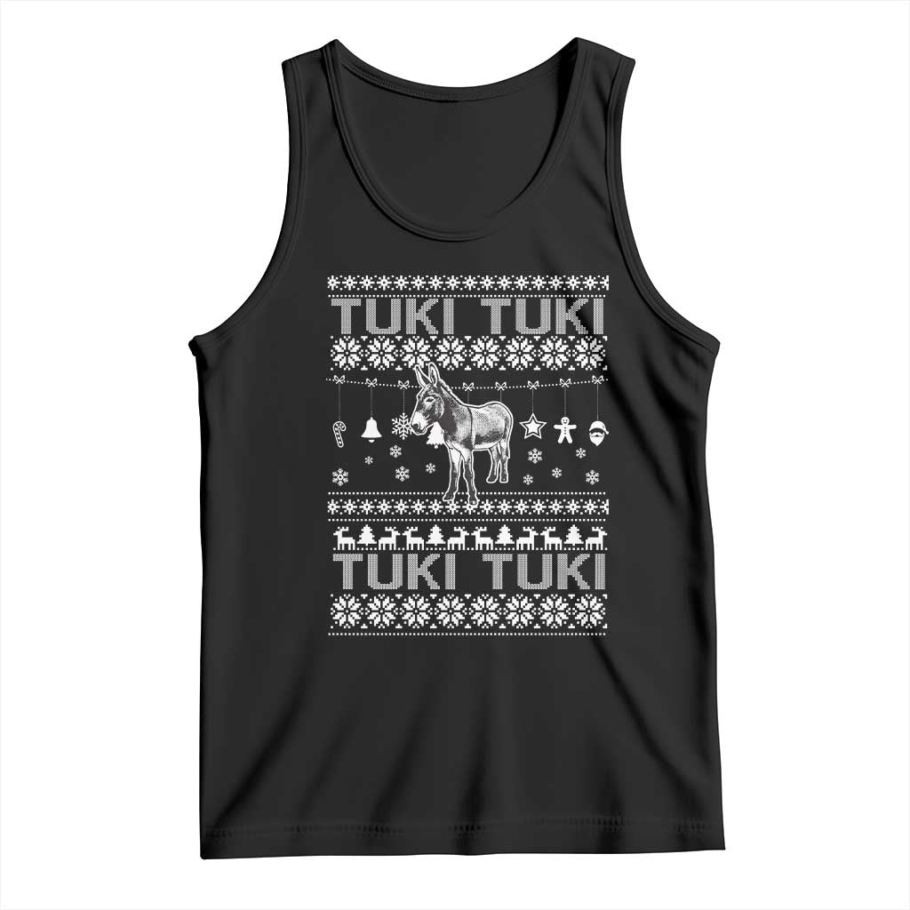 Latin American Christmas Tank Top Tuki Tuki Mi Burrito Latino Ugly Christmas