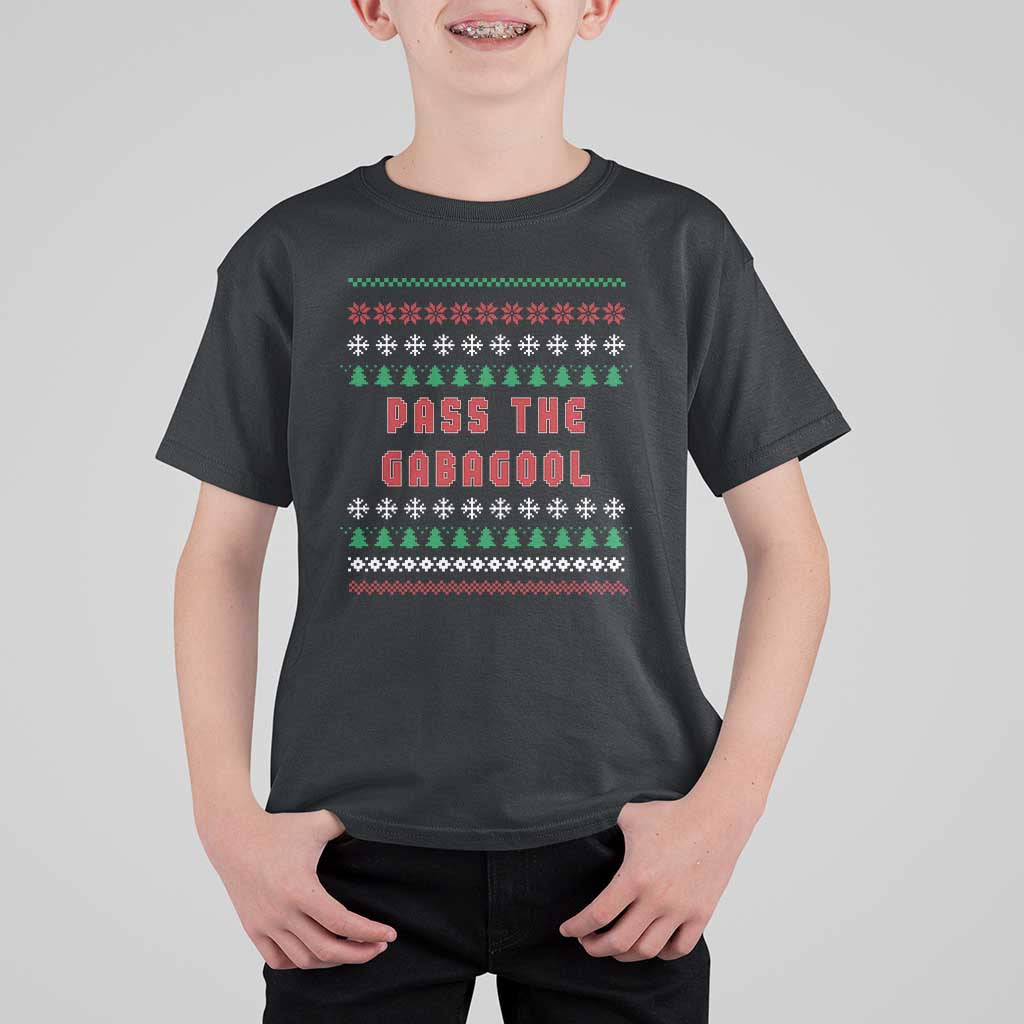 Pass The Gabagool Christmas T Shirt For Kid Funny Italy Xmas Italian French Pork Lover Ugly Sweater - Wonder Print Shop