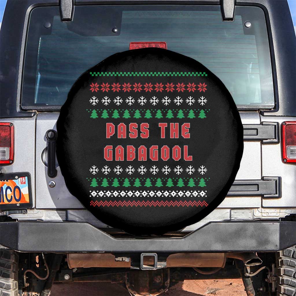 Pass The Gabagool Christmas Spare Tire Cover Funny Italy Xmas Italian French Pork Lover Ugly Sweater