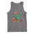 Bigfoot Christmas Tree Tank Top Xmas Lights Sasquatch Lovers