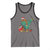 Bigfoot Christmas Tree Tank Top Xmas Lights Sasquatch Lovers