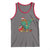 Bigfoot Christmas Tree Tank Top Xmas Lights Sasquatch Lovers