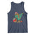 Bigfoot Christmas Tree Tank Top Xmas Lights Sasquatch Lovers