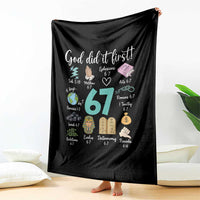 God Did It First 6 7 Throw Blanket Funny Christian Bible Verse Meme 67 References - Wonder Print Shop