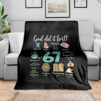 God Did It First 6 7 Throw Blanket Funny Christian Bible Verse Meme 67 References - Wonder Print Shop