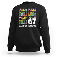 67 Days of School Sweatshirt Colorful Countdown Grid Milestone Classroom Fun - Wonder Print Shop