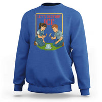 Let’s Destroy ICE Sweatshirt Retro Parody Protest with Satirical Childhood Graphic
