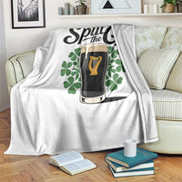 Split the G Funny Irish Drinking Throw Blanket St. Patrick’s Day Stout Beer Lovers Pub Crawls