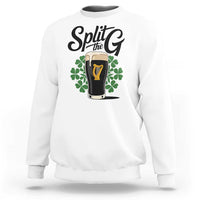 Split the G Funny Irish Drinking Sweatshirt St. Patrick’s Day Stout Beer Lovers Pub Crawls