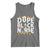 Dope Black Nurse Tank Top Proud Afro Melanin RN