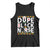 Dope Black Nurse Tank Top Proud Afro Melanin RN