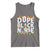 Dope Black Nurse Tank Top Proud Afro Melanin RN