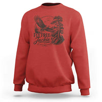 Fly Free Jackie Vintage Etching Soaring Eagle Sweatshirt Big Bear Lake Wilderness Graphic