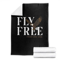 Fly Free Jackie Eagle 2012 2026 Memorial Throw Blanket Soaring Wilderness Tribute