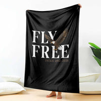 Fly Free Jackie Eagle 2012 2026 Memorial Throw Blanket Soaring Wilderness Tribute