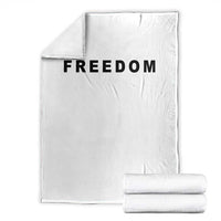 Freedom Statement Throw Blanket Free Speech Charlie Kirk Tribute - Wonder Print Shop