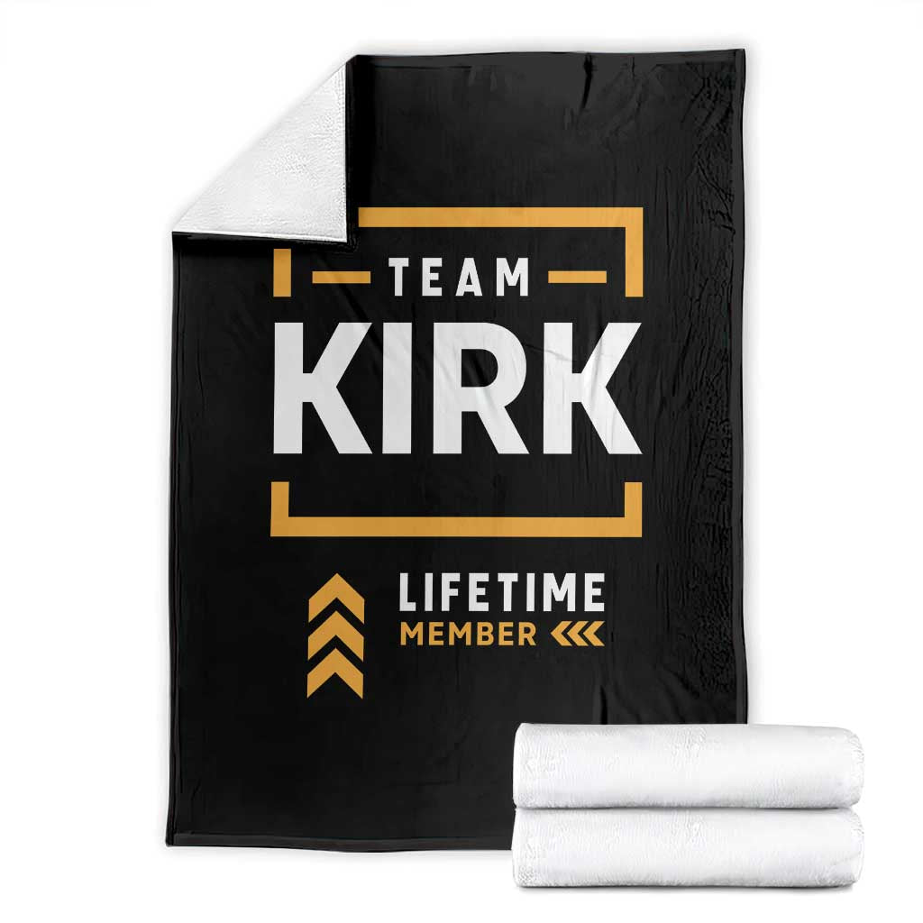Team Kirk Lifetime Member Throw Blanket American True Patriot Support - Wonder Print Shop