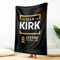 Team Kirk Lifetime Member Throw Blanket American True Patriot Support - Wonder Print Shop
