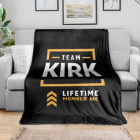 Team Kirk Lifetime Member Throw Blanket American True Patriot Support - Wonder Print Shop