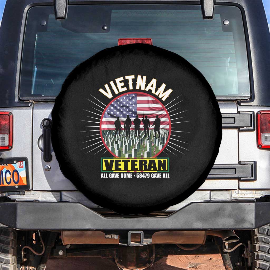 Vietnam Veteran Spare Tire Cover All Gave Some 58,479 Gave All Patriotic