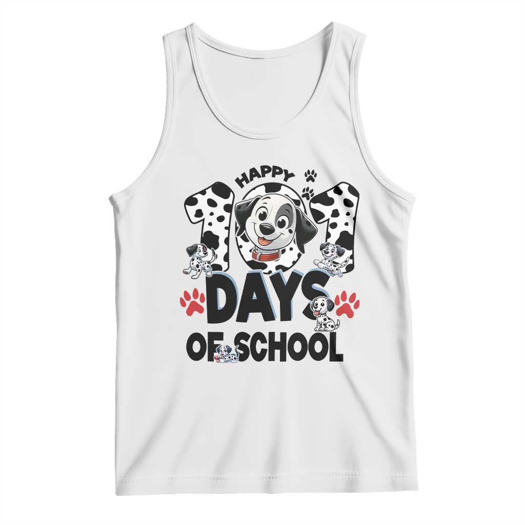 101 Days Of School Dalmatian Dogs Tank Top Happy 101th Day