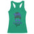 Lions Girl Racerback Tank Top Messy Bun Funny Sports Fan Team