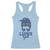 Lions Girl Racerback Tank Top Messy Bun Funny Sports Fan Team