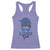 Lions Girl Racerback Tank Top Messy Bun Funny Sports Fan Team