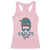 Eagles Girl Racerback Tank Top Messy Bun Funny Sports Fan Team