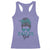 Eagles Girl Racerback Tank Top Messy Bun Funny Sports Fan Team